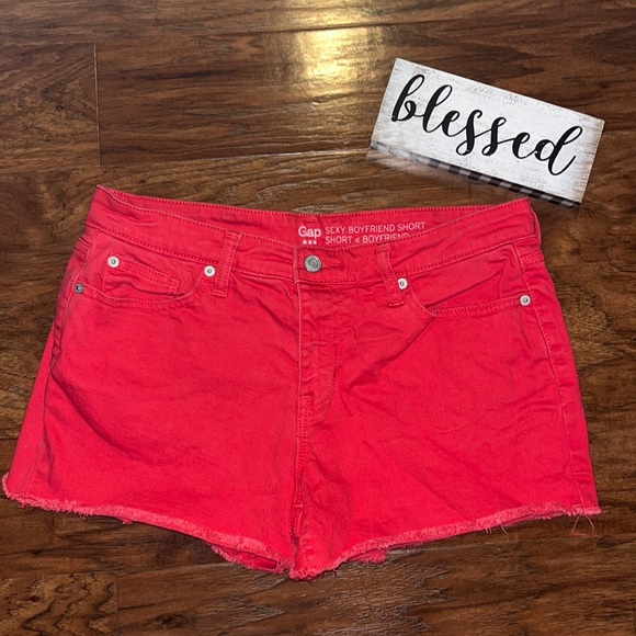 GAP Pants - Red GAP Sexy Boyfriend Short